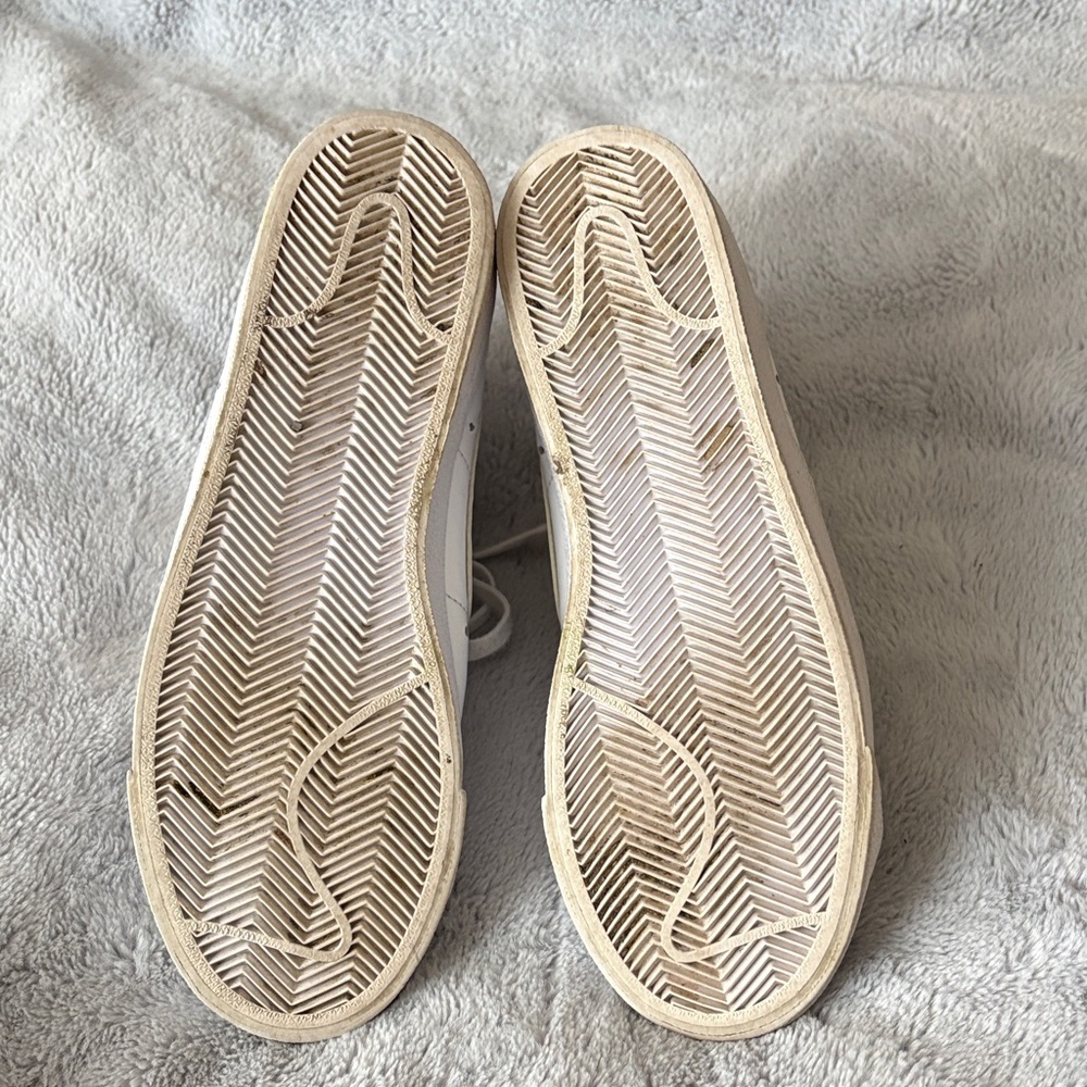 Nike Women's Blazers High-Top Sneakers in White Leather size 8.5 - Picture 7 of 10
